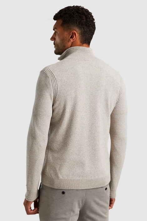 Cast Iron half zip collar cotton mix